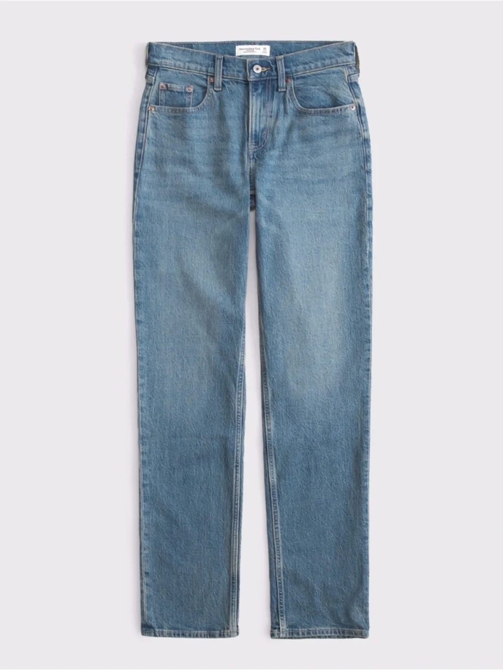 Abercrombie & Fitch The 90’s straight mid rise Curve Love jeans size 27 regular - Picture 1 of 5